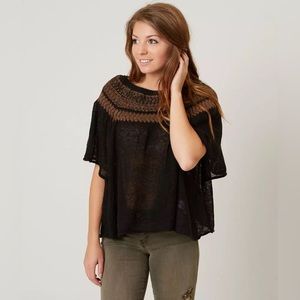 Free People Lock Lomad Sweater - Black Comb
